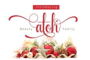 Beauty Atok: The Fluid Handwritten Script That Elevates Branding and Craft Projects
