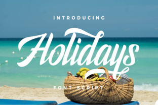 Holidays Typeface: A Versatile Hand-Painted Script for Modern Creators