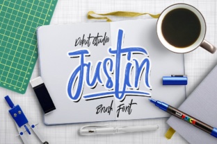 Justin Brush: A Handcrafted Calligraphy Font for Authentic Design