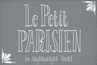 Le Petit Parisien Light: A Light, Cute Handwriting Font with Vintage Parisian Charm