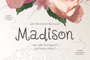 Madison: The Handwritten Font That Brings Warmth and Authenticity to Your Work
