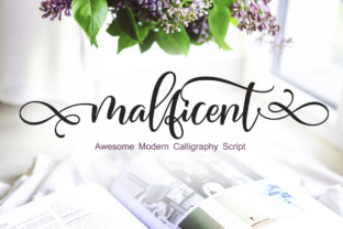 Malficent: A Fluid Script Font for Personal Projects