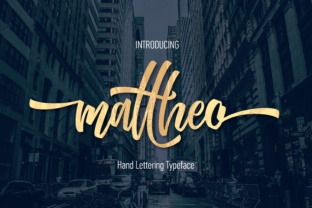 Mattheo: A Bold Hand Lettered Font for Lasting Impressions