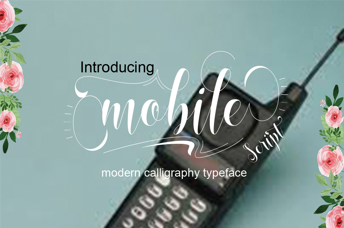 Mobile: A Modern Handwritten Font with Unique Calligraphy