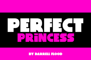 Perfect Princess: A Stylish Font with Unusual Curves for Creative Projects