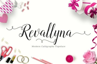 Revallyna: A Modern Calligraphic Font with 320 Unique Characters