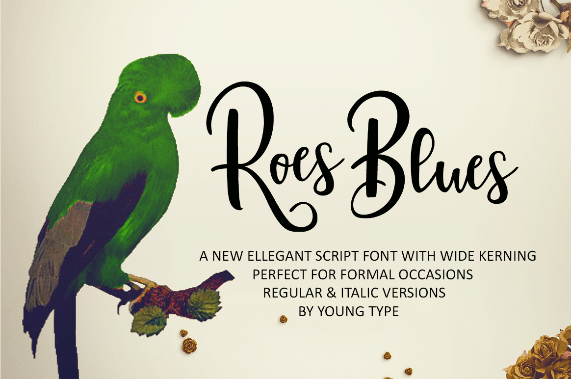 Roes Blues: A Script Font With a Modern Twist
