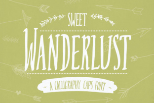 Sweet Wanderlust Font: A Hand-Drawn All Caps Typeface for Creative Projects